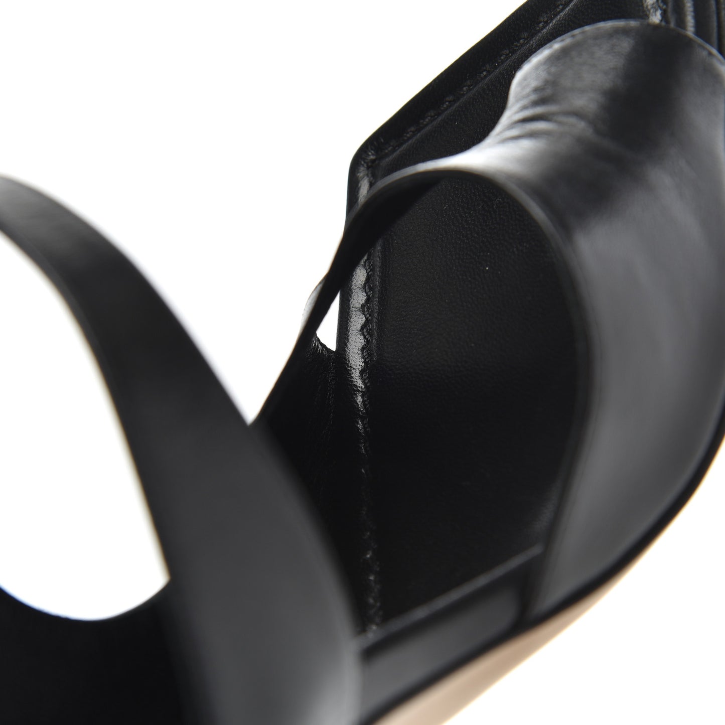 Nappa Crunch Lux Sandals 38.5 Black