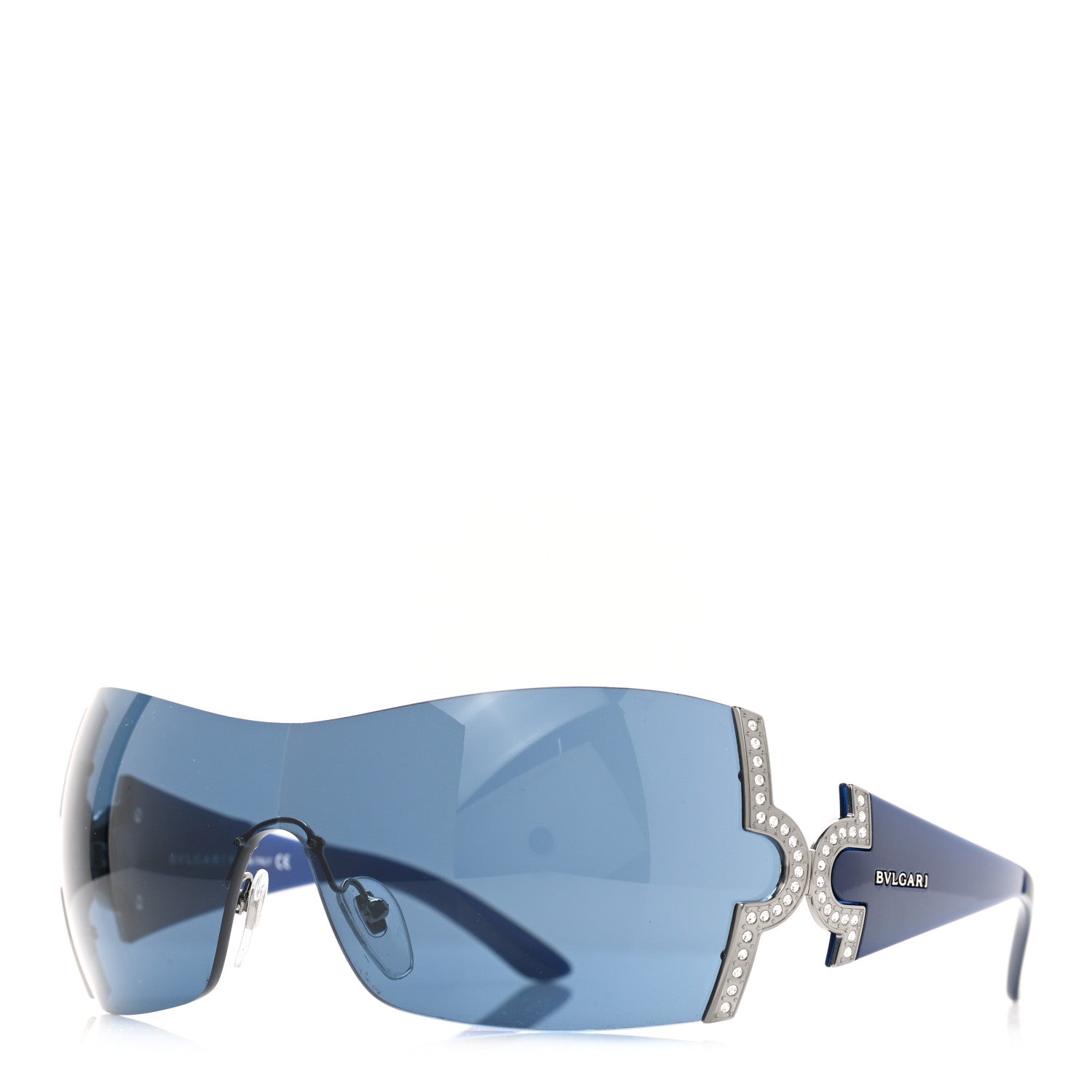 Bulgari BVLGARI Crystal Sunglasses 651-B Blue 1 of 9