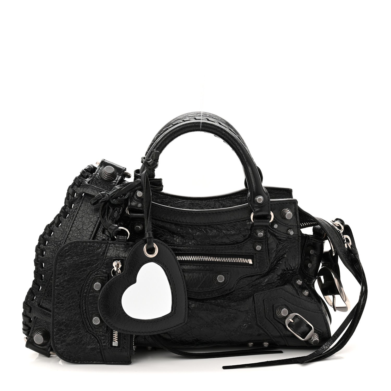 Balenciaga Agneau Arena Neo Cagole Handbag XS Black 1818296