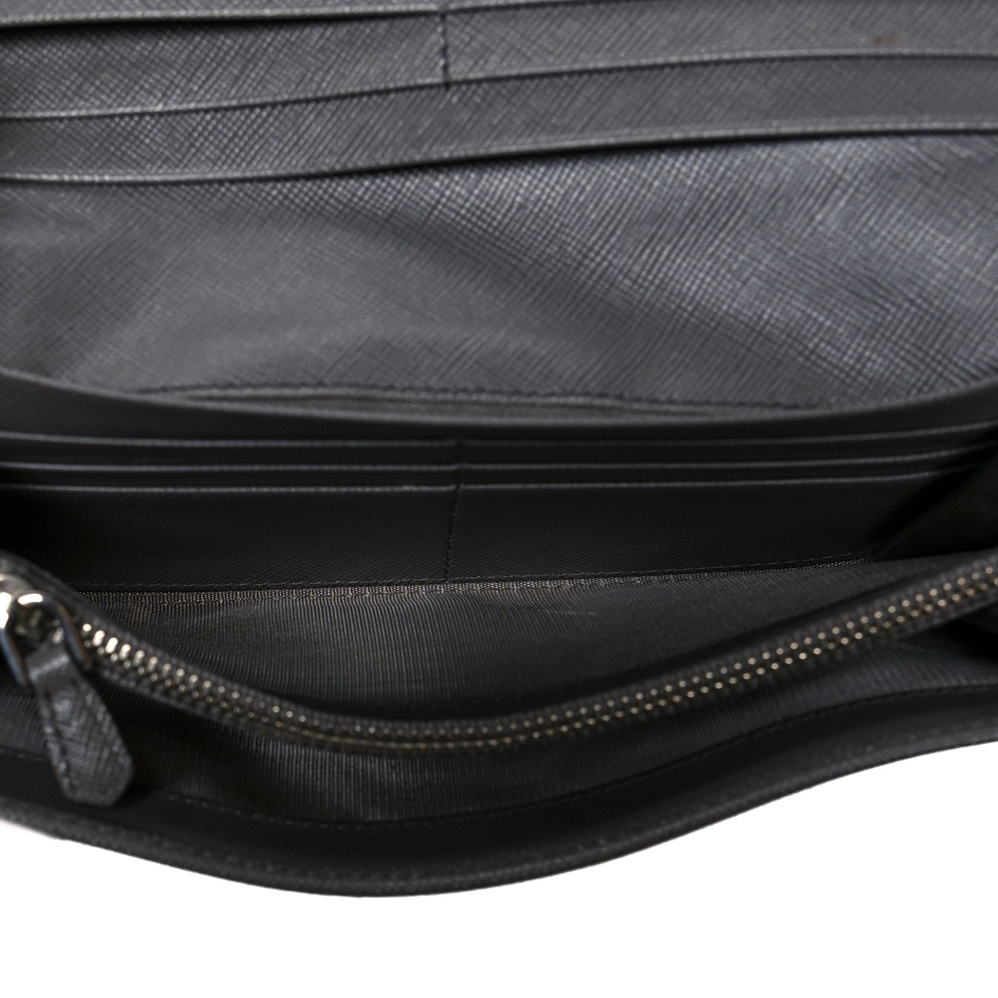 Saffiano Fiocco Bow Continental Wallet Grey