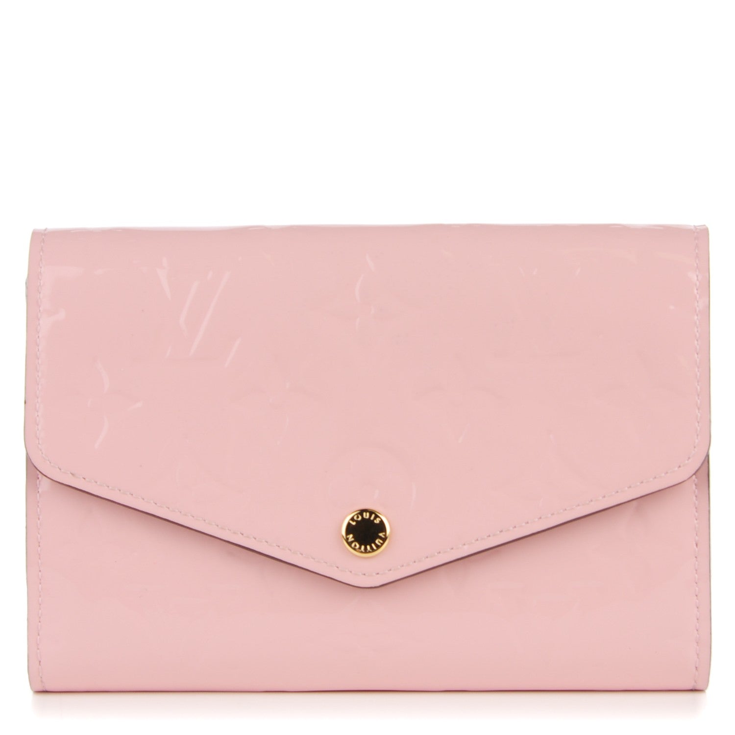 Louis Vuitton Vernis Sarah Compact Wallet Rose Ballerine 1 of 8