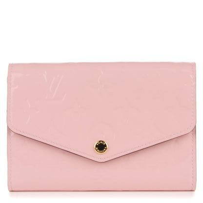 Louis Vuitton Vernis Sarah Compact Wallet Rose Ballerine 1 of 8