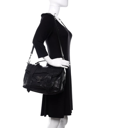 Proenza Schouler Lambskin Medium PS1 Satchel Black 3 of 19