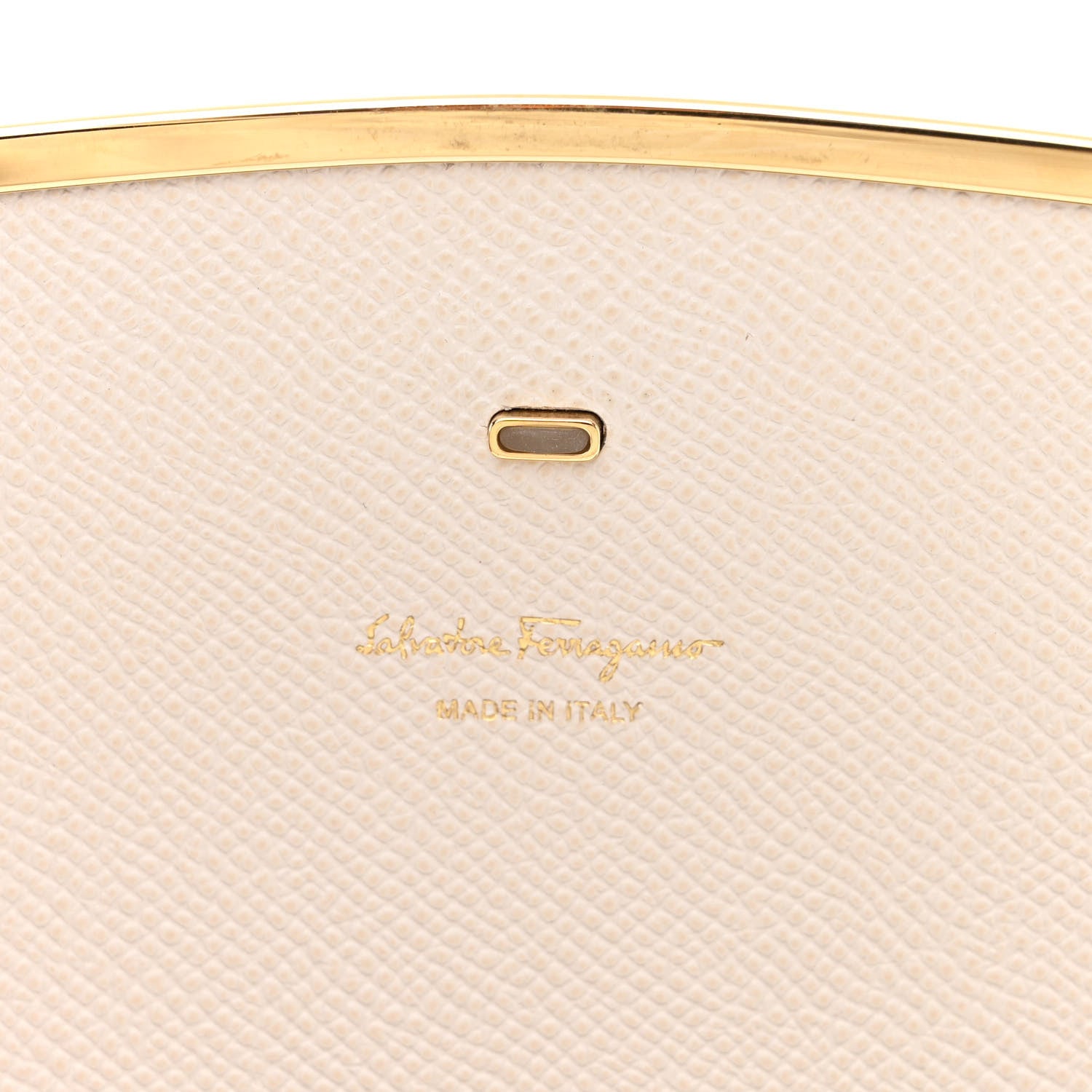 Salvatore Ferragamo Hammered Calfskin Mini Gancini Icona Bag Bone Copper 6 of 12