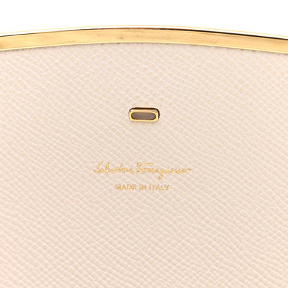 Salvatore Ferragamo Hammered Calfskin Mini Gancini Icona Bag Bone Copper 6 of 12