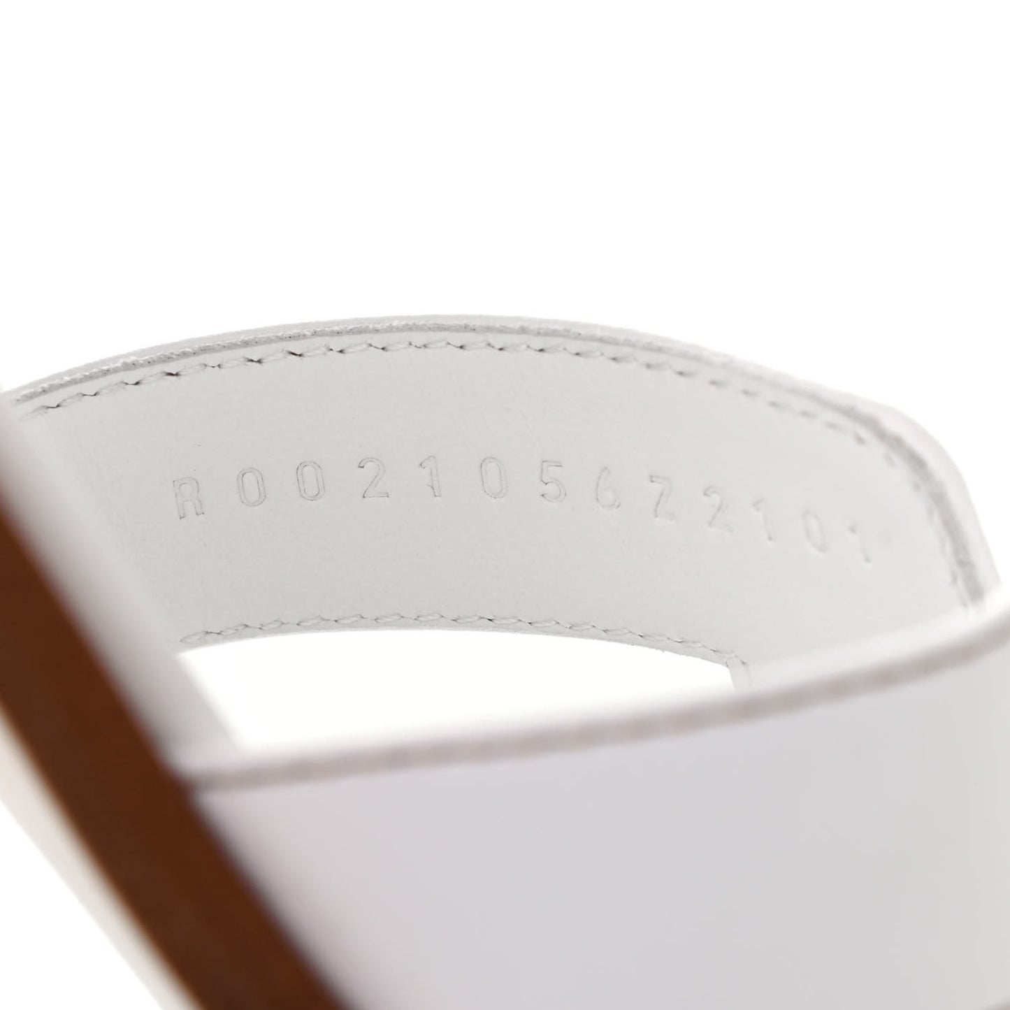 Box Calfskin Oran Sandals 36.5 White