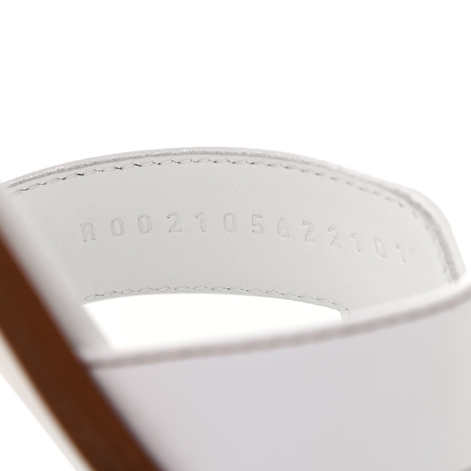 Hermes Box Calfskin Oran Sandals 36.5 White 8 of 8