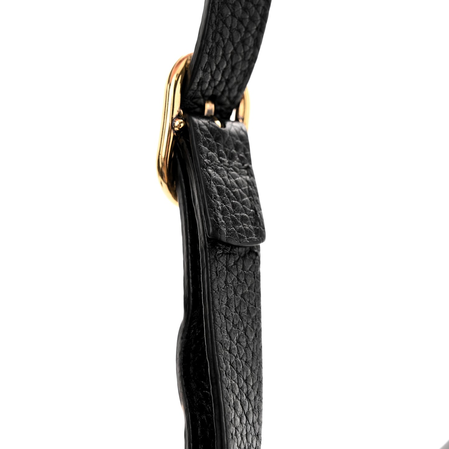 Pebbled Calfskin Mini Soho Disco Bag Black
