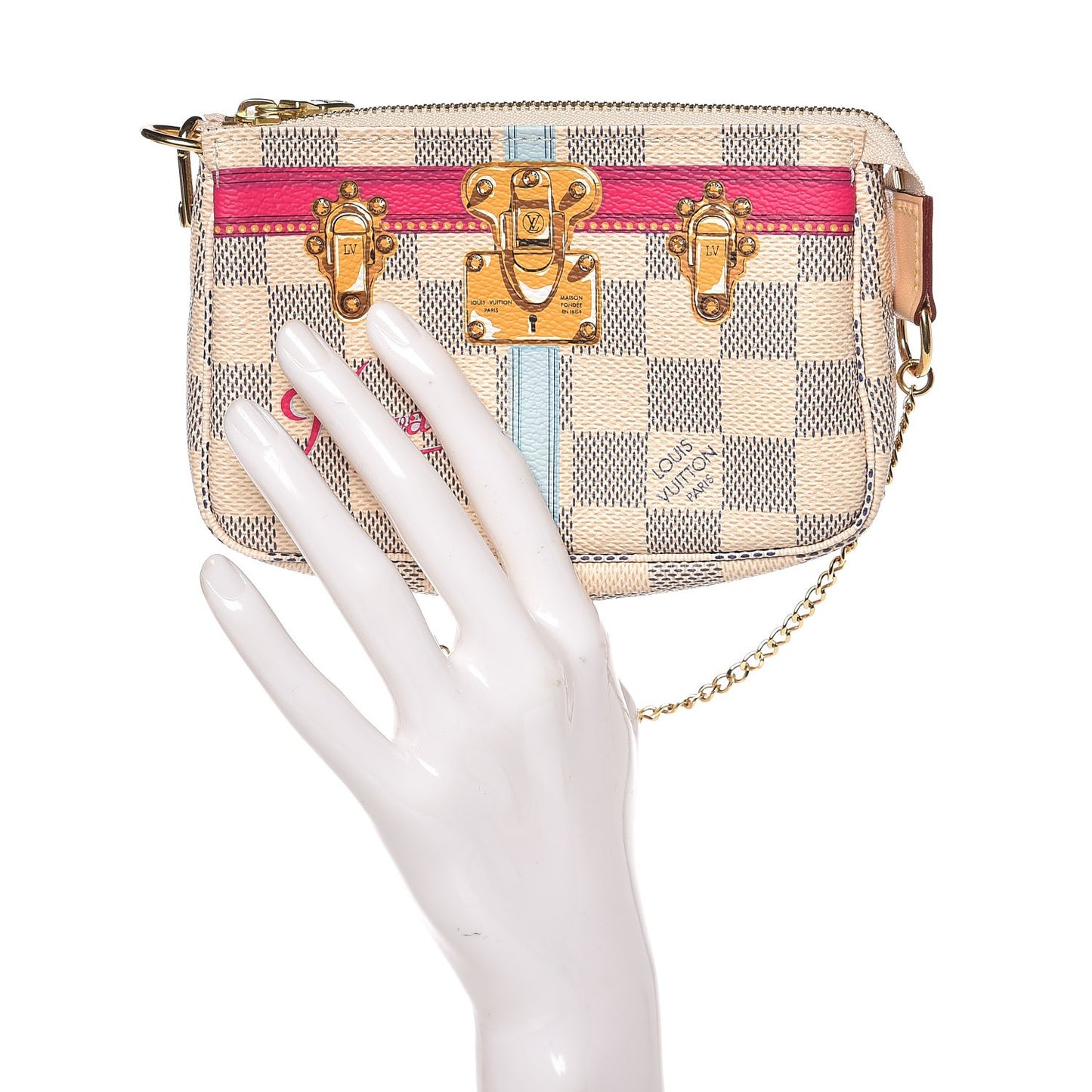 Damier Azur Summer Trunks Hawaii Mini Pochette Accessories