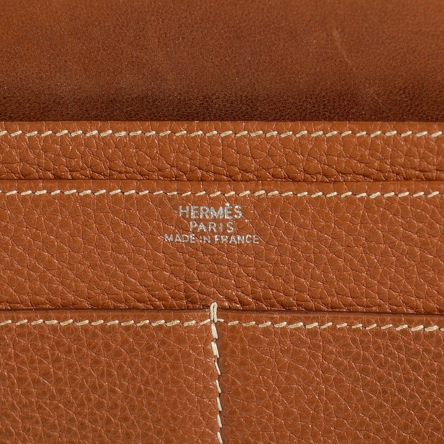 Hermes Togo Dogon Duo Wallet Gold 6 of 10