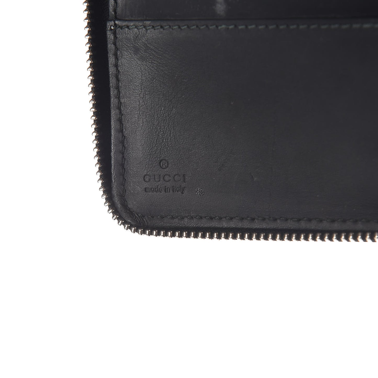 Guccissima Signature Travel Document Case Black