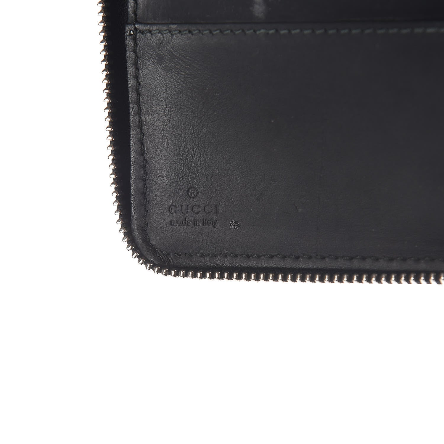 Gucci Guccissima Signature Travel Document Case Black 6 of 7