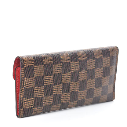 Louis Vuitton Damier Ebene Josephine Wallet Red 3 of 6