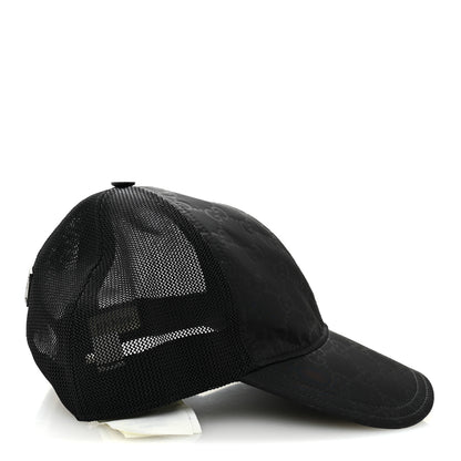 Gucci GG Supreme Monogram Baseball Hat S 57 Black 6 of 9