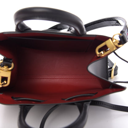 Mansur Gavriel Vegetable Tanned Calfskin Mini Mini Sun Bag Black Flamma 5 of 8