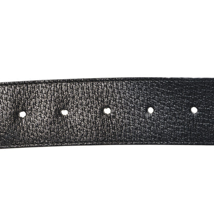 Gucci Textured Calfskin Double G 40mm Belt 95 38 Black 4 of 5