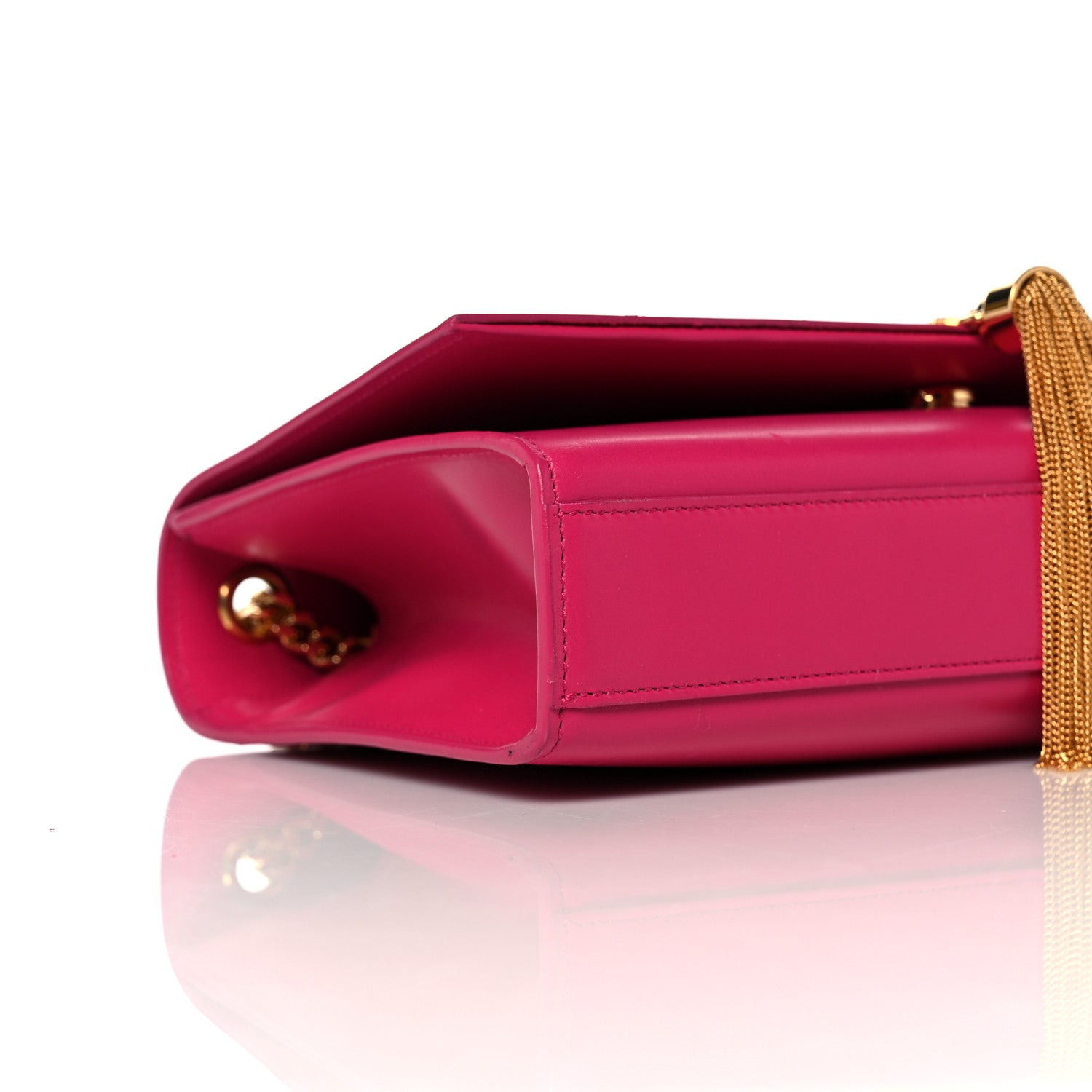Saint Laurent Smooth Calfskin Medium Classic Monogram Kate Tassel Satchel Fuchsia 8 of 14