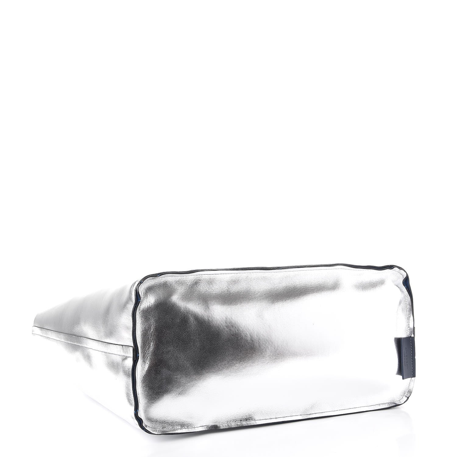 Givenchy Metallic Calfskin Suede Ombre Large Reversible Antigona Tote Blue Silver 10 of 15