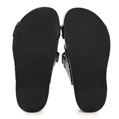 Hermes Calfskin Womens Kos Clog 37 Black 37 Black 6 of 9