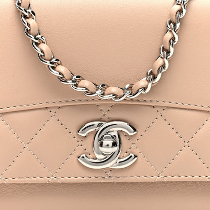 Chanel Calfskin Mini Tramezzo Flap Beige 10 of 12