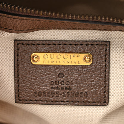 Gucci Textured Dollar Calfskin Gucci 100 Aria Belt Bag 80 32 New Acero Multicolor 6 of 12