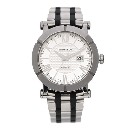 Tiffany Stainless Steel Rubber 42mm Atlas Automatic Watch 1 of 5