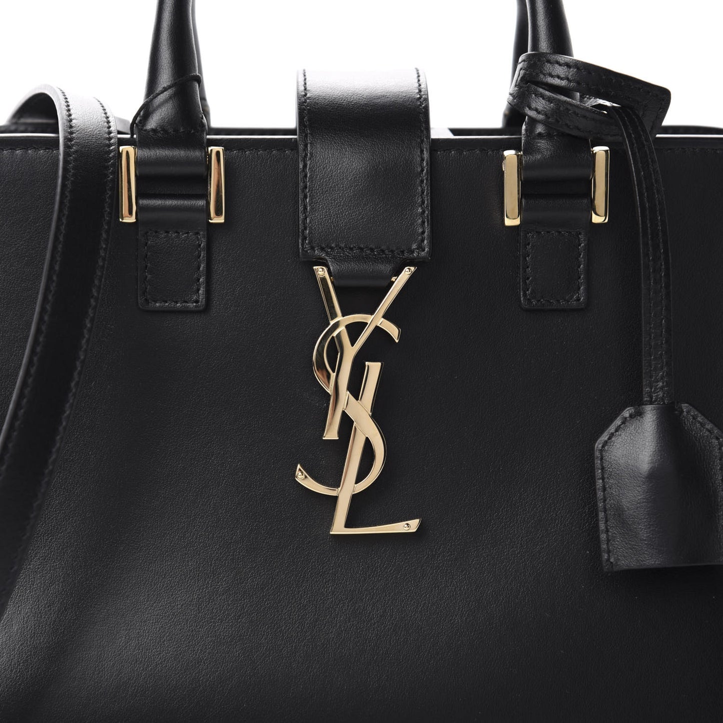 Calfskin Monogram Baby Cabas Black