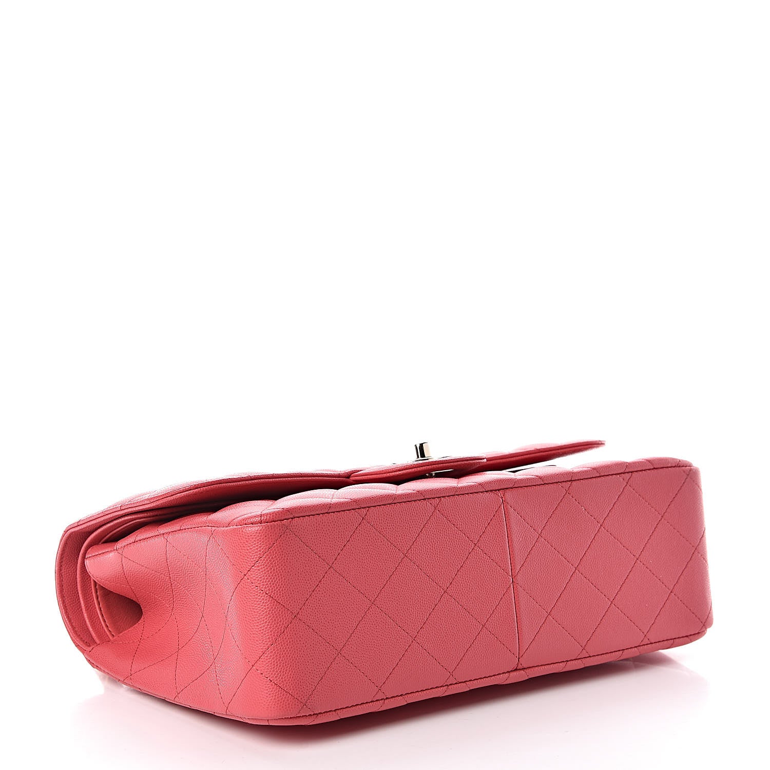 Chanel Caviar Quilted Jumbo Double Flap Dark Pink 4 of 12