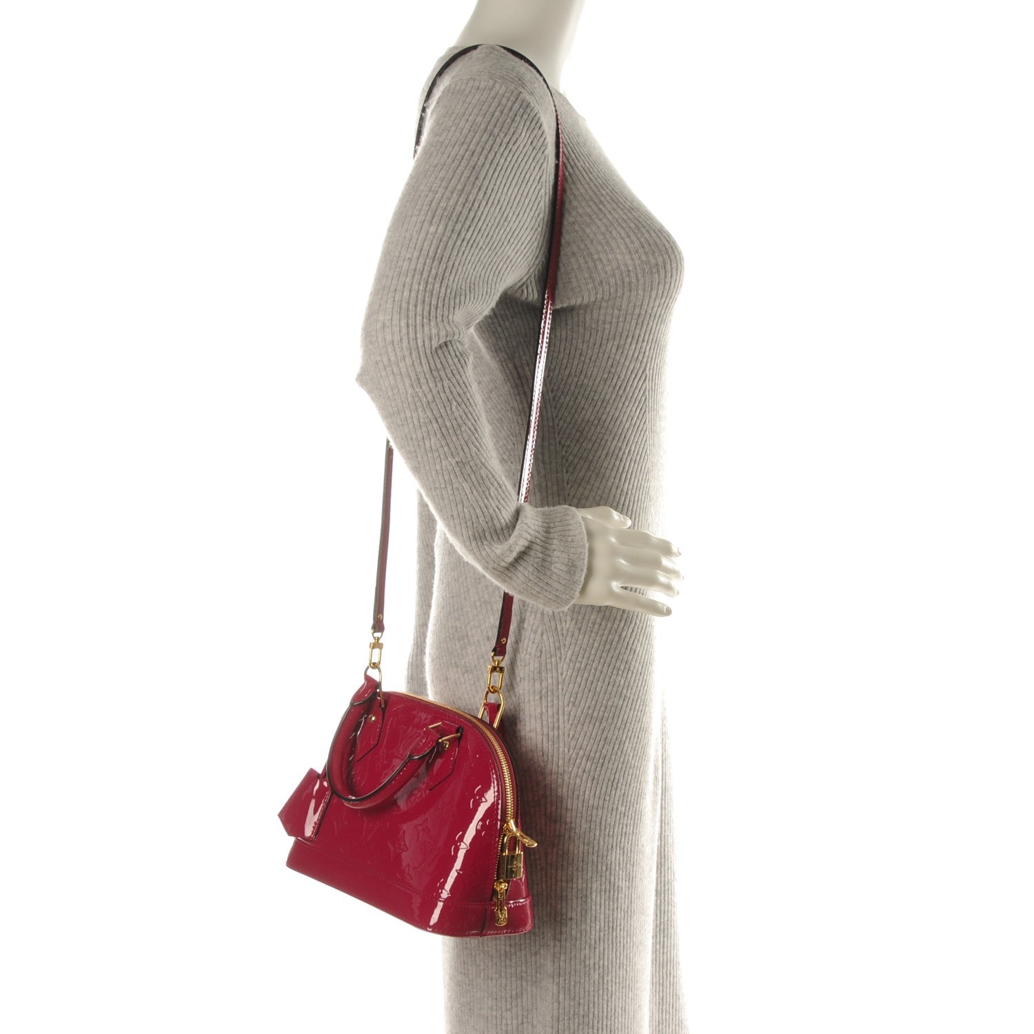 Louis Vuitton Vernis Alma BB Rose Indien 2 of 8