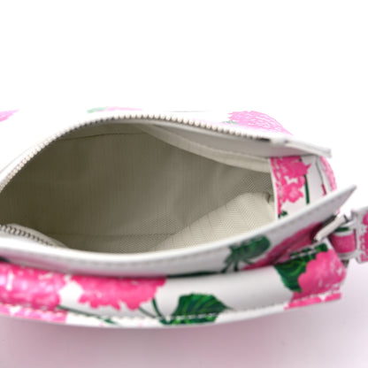 Loewe Satin Calfskin Flower Print Mini Puzzle Edge Bag White Multicolor 5 of 9