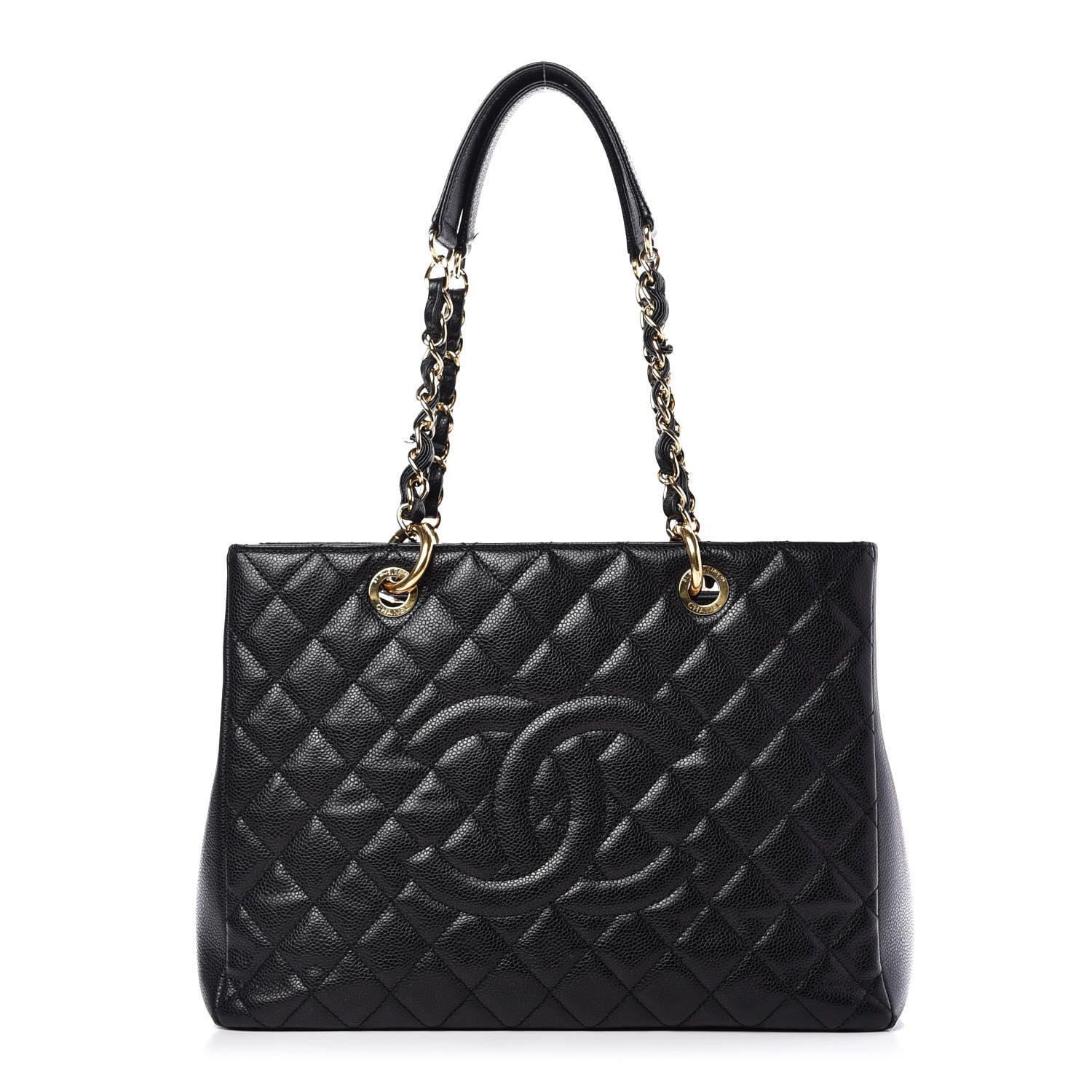 Chanel Caviar Quilted Grand Shopping Tote GST Black 1 of 12