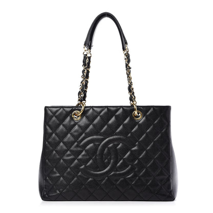 Chanel Caviar Quilted Grand Shopping Tote GST Black 1 of 12
