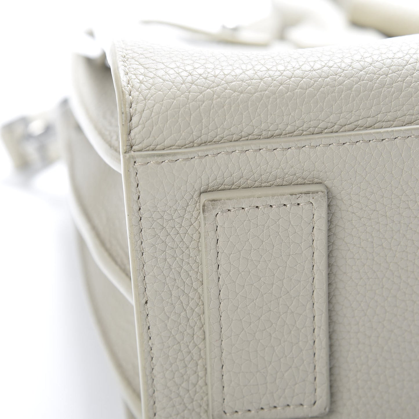 Grained Calfskin Baby Sac De Jour Souple Ivory