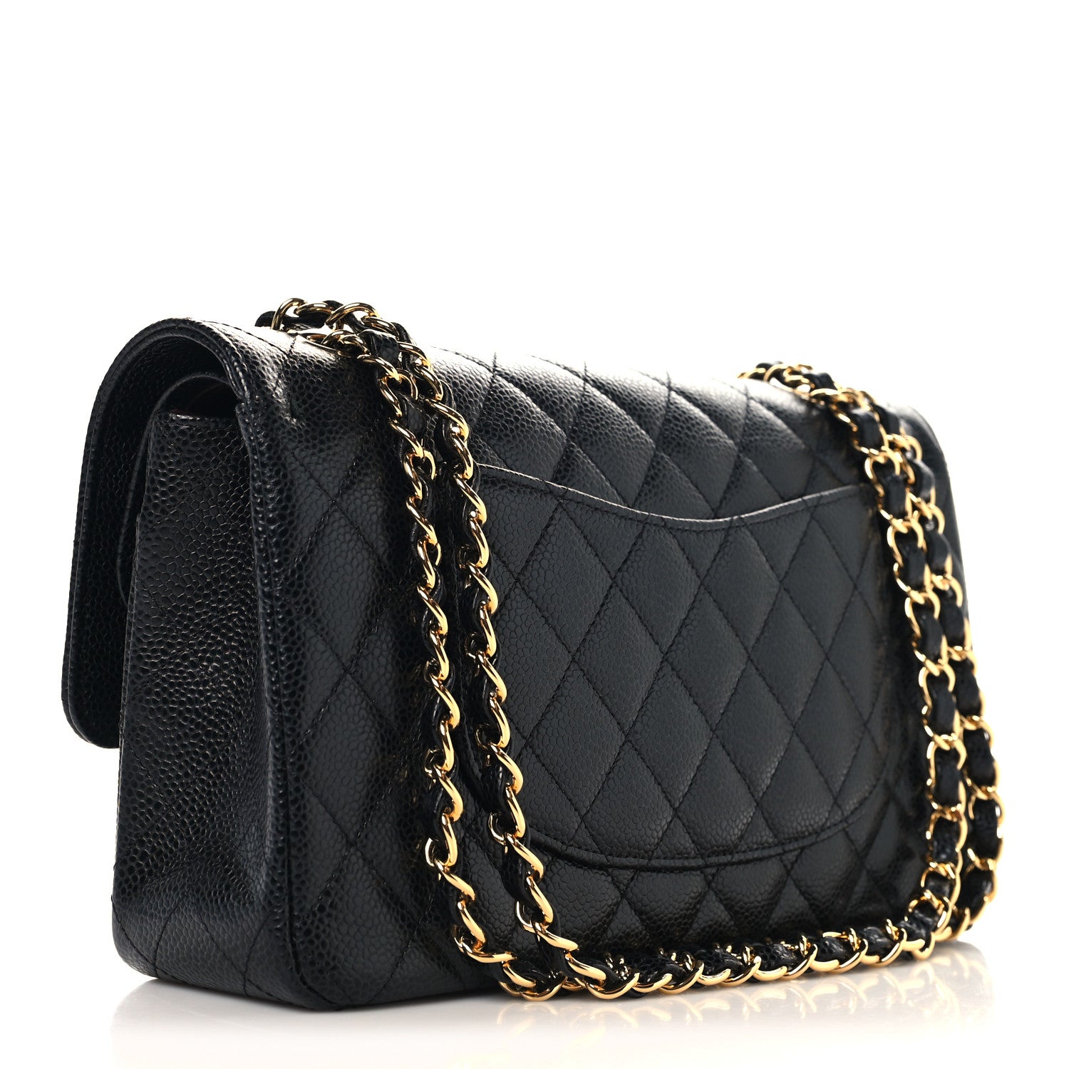 Chanel Caviar Quilted Medium Double Flap Black 3 of 11