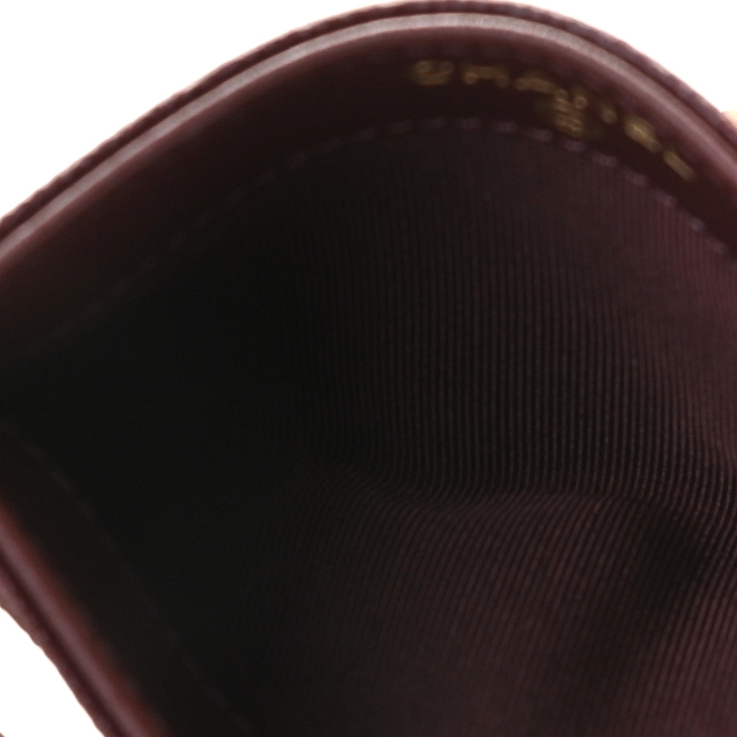 Chanel Caviar Quilted Card Holder Burgundy 7 of 8