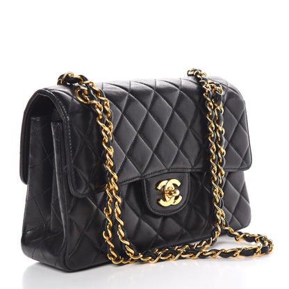 Chanel Lambskin Quilted Small Double Sided Flap Black 3 of 15