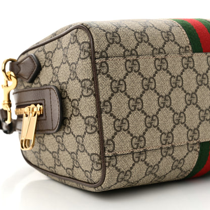Gucci GG Supreme Monogram Web Small Ophidia Top Handle Bag Beige Ebony 9 of 11