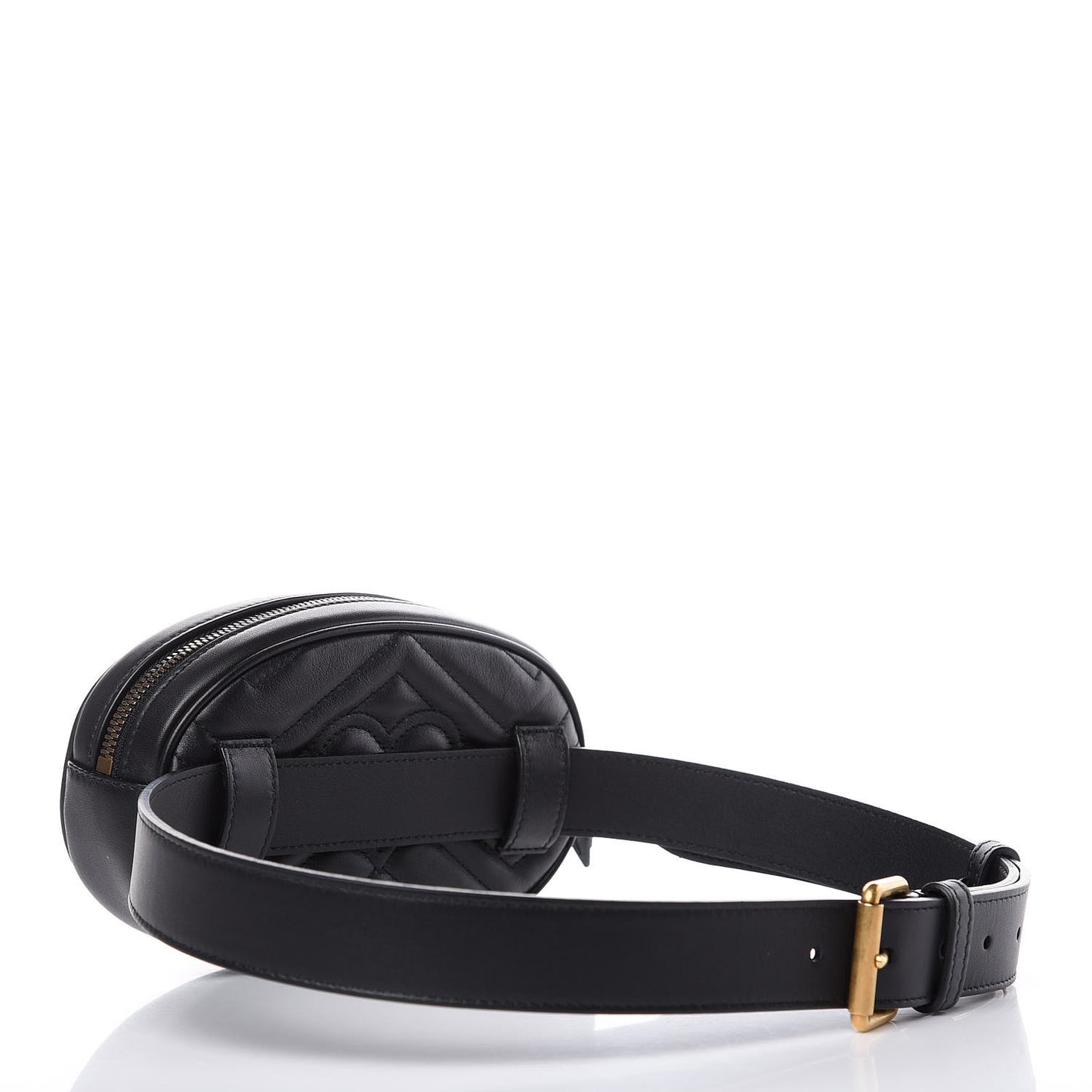 Calfskin Matelasse GG Marmont Belt Bag 85 34 Black