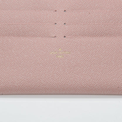 Louis Vuitton Calfskin Felicie Card Holder Insert Rose Ballerine 6 of 6