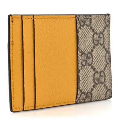 Gucci GG Supreme Monogram Neo Vintage Card Holder Beige Crop New Acero 3 of 9