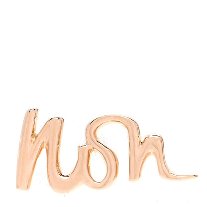 Tiffany 18K Rose Gold Graffiti Non Single Earring 1 of 5
