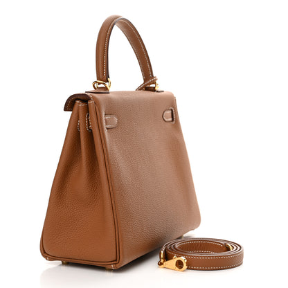 Hermes Togo Kelly Retourne 25 Gold 3 of 12