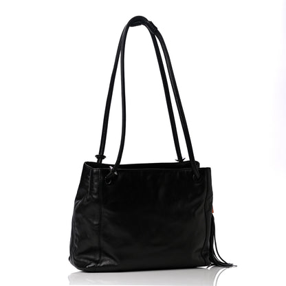 Chanel Lambskin CC Tassel Shoulder Bag Black 2 of 17