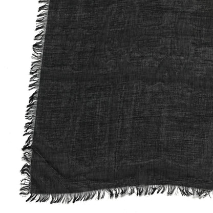 Gucci Modal Silk Coco Capitan Logo Square Scarf Black 3 of 5