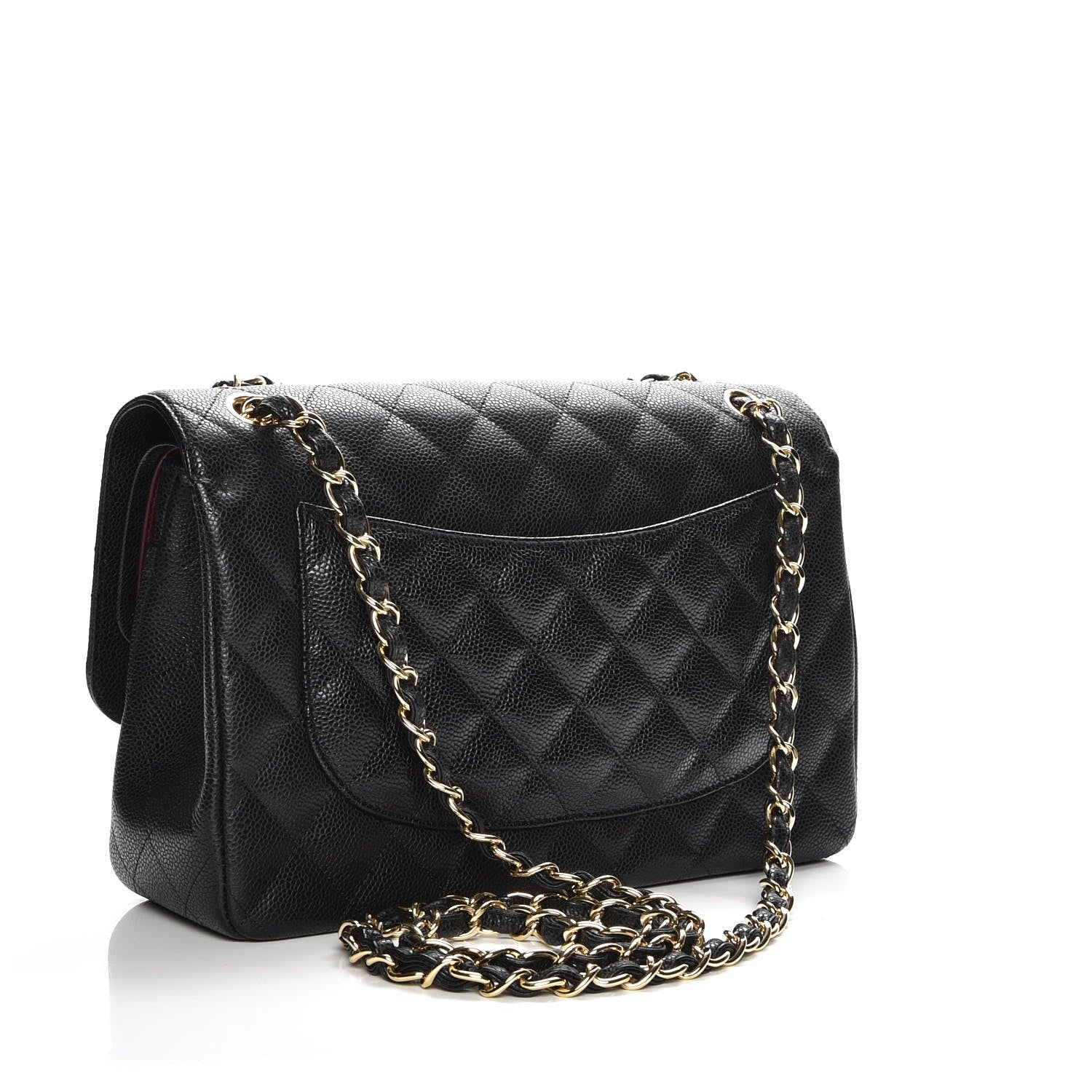 Chanel Caviar Quilted Jumbo Double Flap Black 3 of 8
