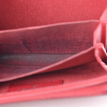 Chanel Iridescent Caviar Timeless CC Zip Around Coin Purse Red 8 of 14