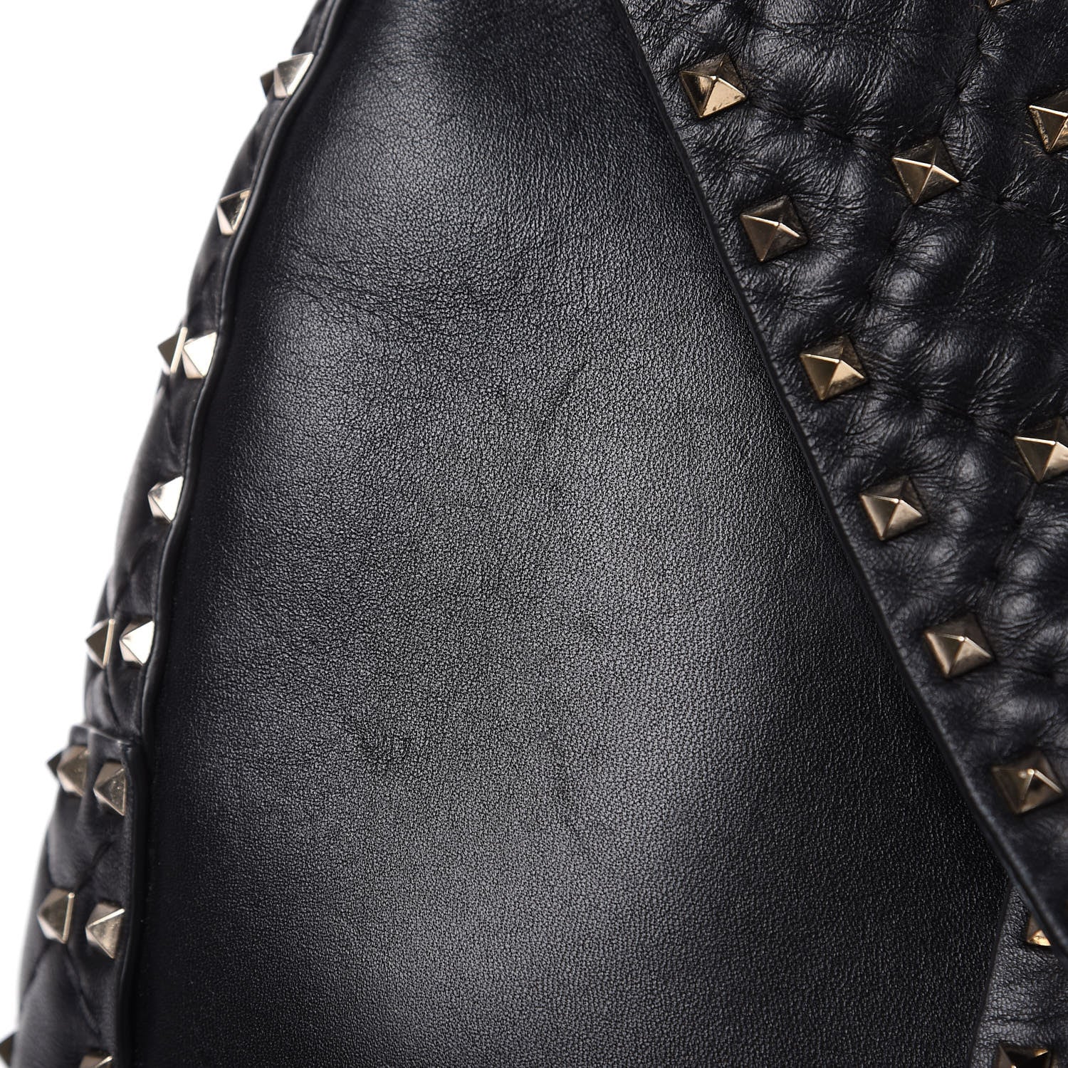 Valentino Garavani Nappa Quilted Small Rockstud Spike Backpack Black 9 of 12