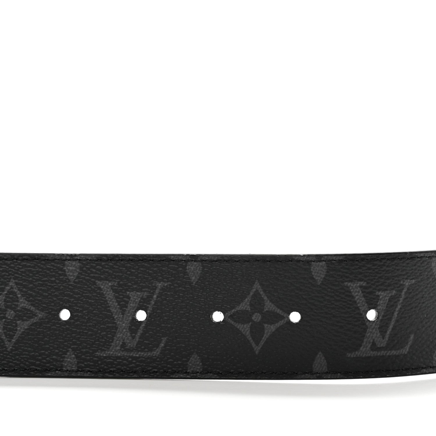 Louis Vuitton Monogram Eclipse Taigarama 40mm LV Initiales Reversible Belt 100 40 Black 4 of 5