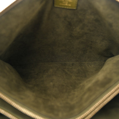 Louis Vuitton Lambskin Embossed Monogram Coussin MM Khaki 5 of 11