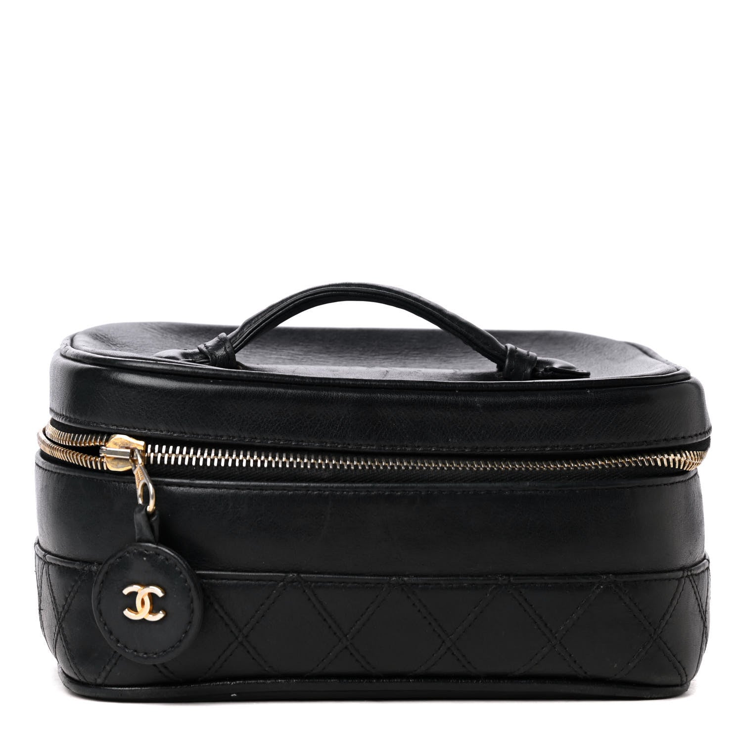 Chanel Lambskin Vanity Cosmetic Case Black 1 of 5
